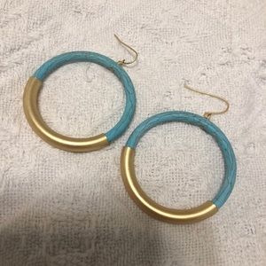 Turquoise hoops